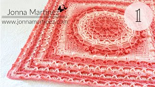 🎉PART 1  How To Crochet a complex Blanket  BebaBlanket  High Tide Waves Pattern crochetblanket [upl. by Gill899]