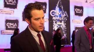 Easton Corbin on the CMA Awards Red Carpet 2014 [upl. by Switzer]