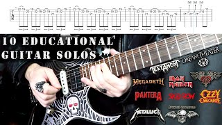 10 Advanced Guitar Solos To Boost Your Playing  Tabs ReUploaded [upl. by Schellens]