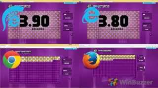 Minesweeper HTML5  Javascript Windows 10 Spartan Browser vs IE11 vs Chrome 41 vs Firefox 36 [upl. by Burrton]