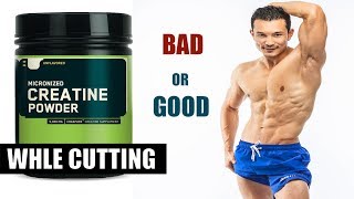 CREATINE ON CUTTING क्रेटीने और कटिंग Does water retention Causes bloating [upl. by Nwahsek]