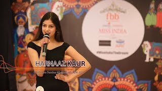 Harnaaz Kaurs introduction at Miss India Panjab 2019 auditions [upl. by Marc]