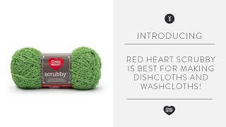 Red Heart Scrubby is Best for Making Dishcloths and Scrubbies [upl. by Gasperoni302]