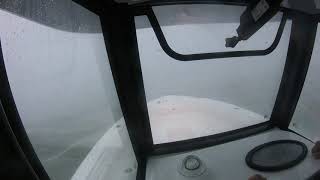 2021 Sea Hunt Gamefish 25 in bad storm off Jacksonville Florida [upl. by Nnorahs422]