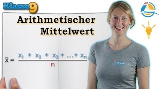 Arithmetischer Mittelwert Durchschnitt berechnen  Klasse 9 ★ Wissen [upl. by Velleman]