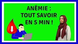 ANEMIE  Symptômes Causes Traitements en 5 min [upl. by Asecnarf]