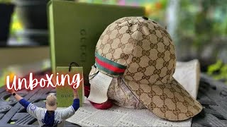 Unboxing Original Gucci Canvas Baseball Hat [upl. by Paik]