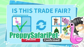 😍 FLAMINGO PREPPY SAFARI PET WHAT PEOPLE TRADE FOR FLAMINGO IN 2023  Adopt Me Trading [upl. by Shoemaker775]