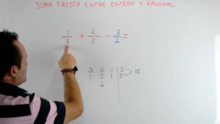 Sumar fracciones con enteros  suma y resta de fracciones  Clases de Matemáticas [upl. by Laney809]