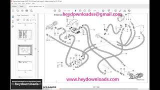 KRAMER Wheel loader 5085T Spare Parts List Manual SN353030001 [upl. by Neelhsa]