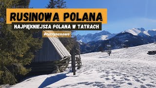 Rusinowa Polana  najpiękniejsza polana w Tatrach  Gęsia Szyja  Tatry zimą [upl. by Bernardina]