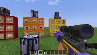 AVA Guns Minecraft Mod Survival Crafting Guide Recipes [upl. by James]