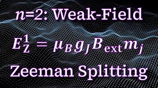 Problem 724  The Zeeman Effect ⇢ WeakField Splitting for 𝘯2 Intro to Quantum Mechanics [upl. by Susanne876]