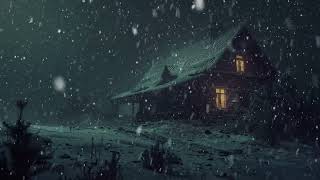 Intense Blizzard amp Howling Wind Sounds  Winter Snow Ambience  Dark Screen Snowstorm [upl. by Aisinut640]