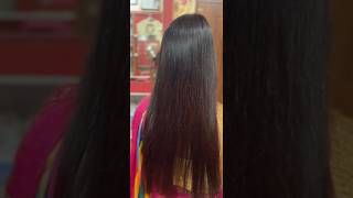 Straight hair kaise lagte hai long hair per 💁🏻‍♀️ trendingshorts trendighair [upl. by Enirahtak704]