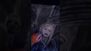 Creating a giger style portrait artandcraft art painting giger artwork artist [upl. by Cello150]