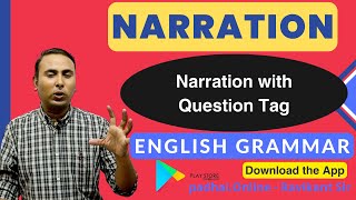 Narration with Question Tag  Narration  English Grammar [upl. by Muriah573]