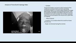 apology video analysis Travis Scott [upl. by Heintz576]