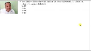 Ejercicio 91  Admisión Chapingo  Propedéutico  HABILIDAD NUMÉRICA [upl. by Moreen]