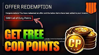 How To Get 500 COD POINTS for FREE in Black Ops 4 Call of Duty Companion App [upl. by Ailaht106]