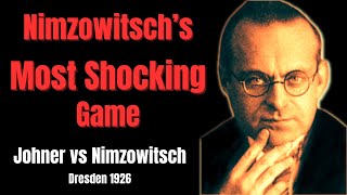 A Game that Shocked the Chess World Johner vs Nimzowitsch [upl. by Iruj]