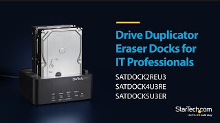 Duplicator and Eraser Docks  StarTechcom [upl. by Ydur]