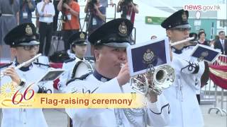 Flag raising marks 66th National Day 1102015 [upl. by Roque]