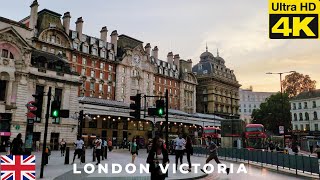 4K  London Evenings 🌃  Victoria amp Hyde Park Corner  London UK [upl. by Calida]