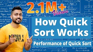 L31 How Quick Sort Works  Performance of Quick Sort with Example  Divide and Conquer [upl. by Meeks]