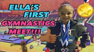 Ella’s First Gymnastics Meet 🤸🏾‍♀️🏅 [upl. by Annavoeg533]