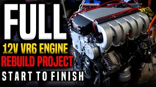 Rebuilding a 25 year old 12v VR6 Engine for a Swap [upl. by Diley]