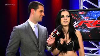 Paiges homecoming  WWE App November 10 2014 [upl. by Gerrie80]