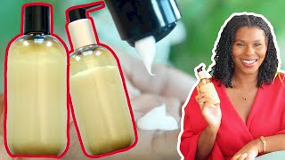 How To Make HAIR CONDITIONER  RINSE OUT and LEAVE IN Recipes [upl. by Ailekat]