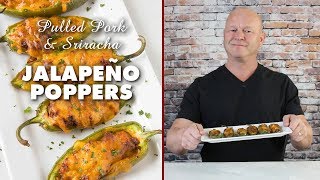 Pulled Pork amp Sriracha Jalapeno Poppers  Chili Pepper Madness [upl. by Anauq]