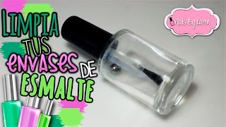 Como limpiar tus frascos de ESMALTE de uñas  DIY [upl. by Thurlough]