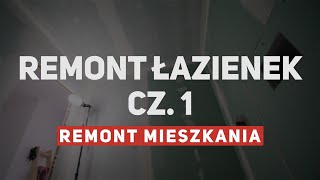 Remont łazienek  stelaże wc zabudowy przygotowanie pod płytki  RM 8 [upl. by Sigismund]