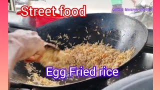 Egg Fried rice making  Street food  Food vlog  Mukul Mourya World Vlog [upl. by Manny]