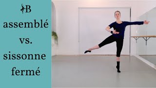 How To Do Assemblé and Sissonne Fermé ballet tutorial beginnerintermediate [upl. by Lehte]