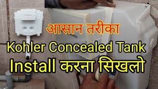 How to Install Kohler Concealed tank [upl. by Evatsug]