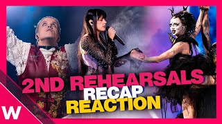 Eurovision 2024 Semi Final 1 Second Rehearsals Recap  REACTION [upl. by Kirch]