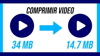 👉 Comprimir VIDEOS ONLINE 2022  Reducir Tamaño de VIDEOS SIN PROGRAMAS 🙌 [upl. by Wilonah]