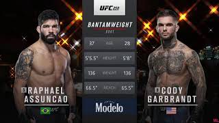 Assuncao vs Cody Garbrandt FULL FIGHT UFC Cody [upl. by Cr]