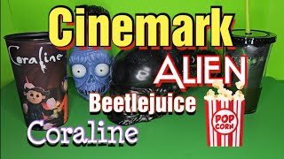 Alien Romulus Popcorn Bucket and more from Cinemark alien popcornbucket beetlejuice coraline [upl. by Ecyaj369]