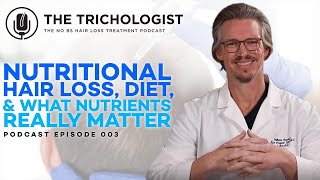 The Trichologist Podcast  Ep 03 What nutrients and diet matters [upl. by Anirol679]