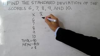 Standard Deviation Ungrouped Data [upl. by Aikemehs]