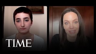 Angelina Jolie Interviews Activist Roya Piraei [upl. by Kila]