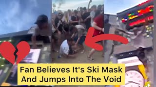 Ski Mask Fan Tried To Be Cool And Jump Off Stage Into The Audience And It Ended Very Badly [upl. by Mccormick]