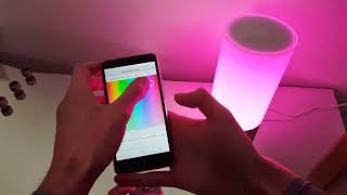 REVIEW Lampara LED RGBW WIFI Inteligente  16 Millones de colores  Xiaomi Yeelight Bedside Lamp 2 [upl. by Durwin550]