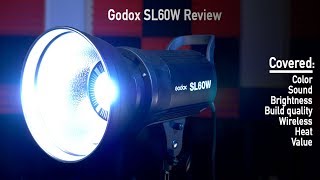 Godox SL60w Review  Low cost LED video light [upl. by Dorolice]