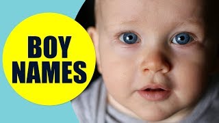 Boy Names in English  Most Popular Male Names for Baby Boys [upl. by Carline]